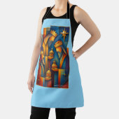 Geometric Magi - Three Wise Men Christmas Star Art Schort (Insitu)