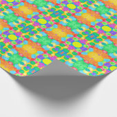 Geometric Magical abstract color art Cadeaupapier (Hoek)