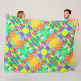 Geometric Magical abstract color art Fleece Deken