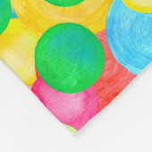 Geometric Magical abstract color art Fleece Deken (Hoek)