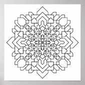 Geometric Mandala #12 Poster (Voorkant)