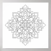 Geometric Mandala #2 Poster (Voorkant)