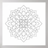 Geometric Mandala #3 Poster (Voorkant)