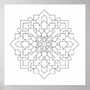 Geometric Mandala #3 Poster