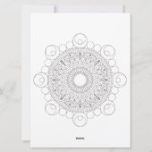 Geometric Mandala Black Lines v2 Coloring Sjabloon (Achterkant)