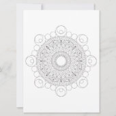 Geometric Mandala Black Lines v2 Coloring Sjabloon (Voorkant)