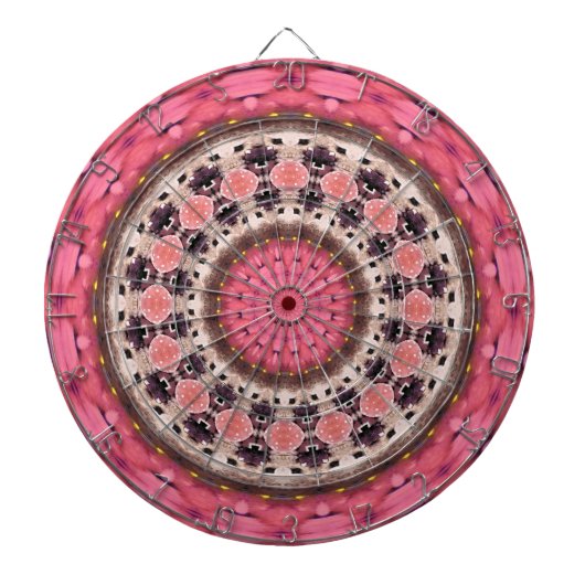 Geometric Mandala Design Dart Board Dartbord (Voorkant)