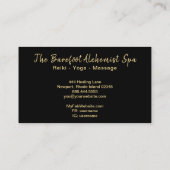 *~* Geometric Mandala Gold Sacred Geometry Boho Visitekaartje (Achterkant)