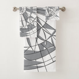 Geometric Mandala Pattern Bad Handdoek