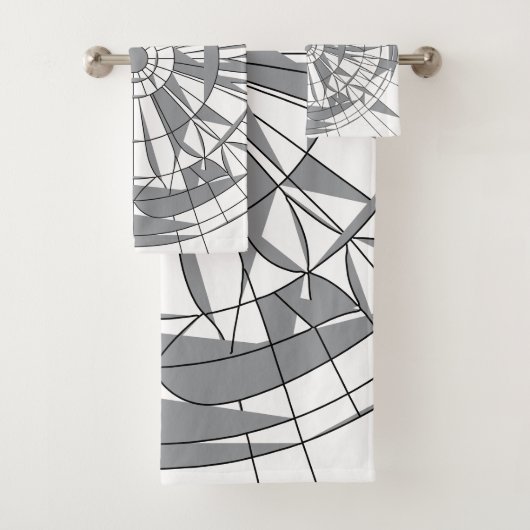 Geometric Mandala Pattern Bad Handdoek (Insitu)