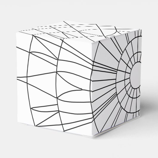 Geometric Mandala Pattern Bedankdoosjes (Achterkant)