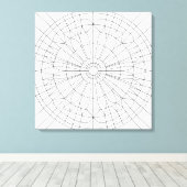 Geometric Mandala Pattern Canvas Afdruk (Insitu (Houten vloer))