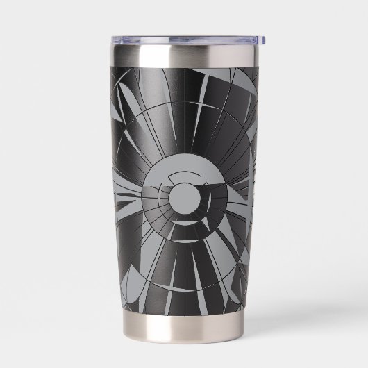 Geometric Mandala Pattern Geïsoleerde Drinkbeker (Links)