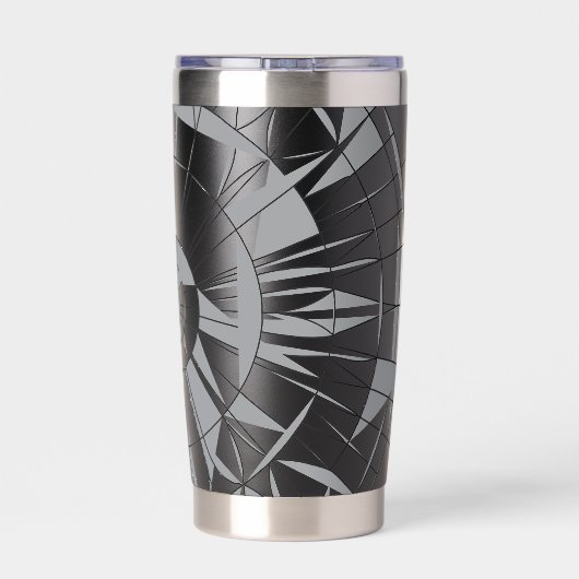 Geometric Mandala Pattern Geïsoleerde Drinkbeker (Achterkant)