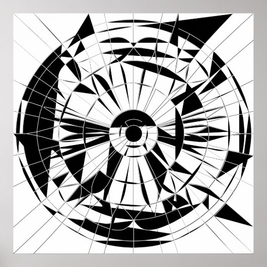 Geometric Mandala Pattern Poster (Voorkant)