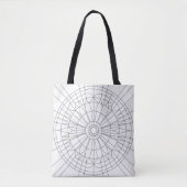Geometric Mandala Pattern Tote Bag (Voorkant)