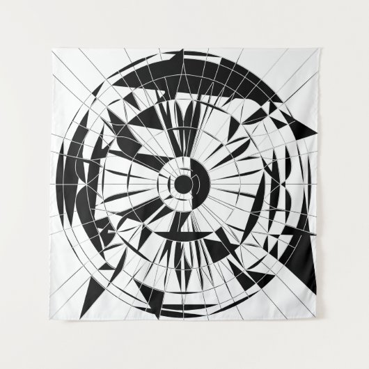 Geometric Mandala Pattern Wandkleed (Voorkant (horizontaal))