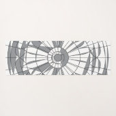 Geometric Mandala Pattern Yogamat (Achterkant (horizontaal))