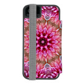 Geometric Mandala Pink Flower Pattern-67545 Incipio iPhone Portemonnee Hoesje (Agenda Achterkant)