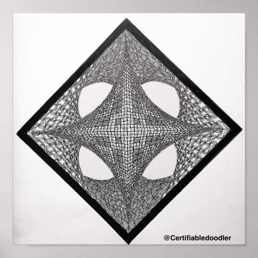 Geometric Mandala Poster (Voorkant)