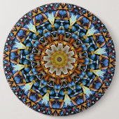 Geometric Mandala Ronde Button 6,0 Cm (Voorkant)