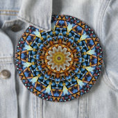Geometric Mandala Ronde Button 6,0 Cm (In situ)
