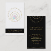 *~* Geometric Mandala Sacred Geometry Boho Gold Visitekaartje (Voorkant / Achterkant)