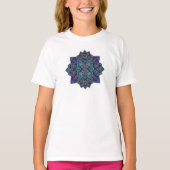 Geometric Mandala Sacred Pattern Abstract Art T-shirt (Voorkant)