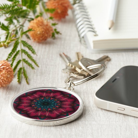 Geometric Mandala Sleutelhanger (Zijkant)