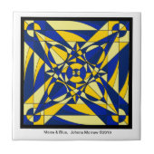 Geometric Mandala Tile Tegeltje (Voorkant)