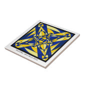 Geometric Mandala Tile Tegeltje (Zijkant)