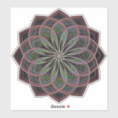 Geometric Mandala transparante Sticker (Vel)