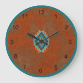 Geometric Mesa Design Grote Klok (Voorkant)