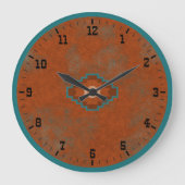 Geometric Mesa Old West Large Grote Klok (Voorkant)
