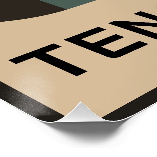 Geometric mid-century design perfect poster (Hoek)