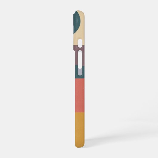 Geometric Minimalist Eclipse iPhone 16 Hoesje (Linkerkant)