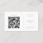 Geometric Minimalist Green Financial Advisor  Visitekaartje (Achterkant)