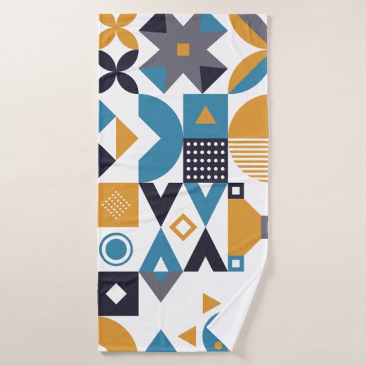 Geometric minimalistic pattern. Abstract designpat Badhanddoek (Badhanddoek)