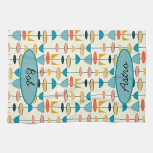 Geometric, Mod, Retro, Mid Century Modern Kitchen Theedoek