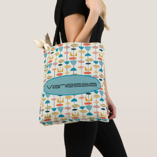 Geometric, Mod, Retro, Mid Century Modern Purge Tote Bag