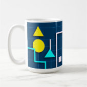 Geometric Modern Tech Koffiemok (Links)