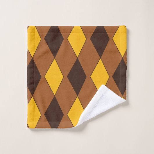 Geometric Modern Trendy Diamond Pattern Bad Handdoek (Wasdoekje)