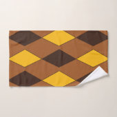 Geometric Modern Trendy Diamond Pattern Bad Handdoek (Handdoek)
