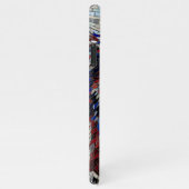 Geometric Mosaic Alpha Wolf Phone Case iPhone Hoesje (Rechterkant)