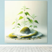 Geometric Moss Garden Canvas Afdruk (Insitu (Houten vloer))