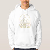 Geometric Mountain & Moon Avontuur T-Shirt – Diep (Voorkant)