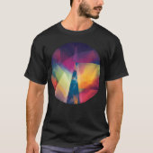 Geometric Mountains Abstract Mountain Camping Adve T-shirt (Voorkant)