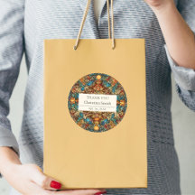 Geometric Mozaïek Staine Glass Retirement Dank u