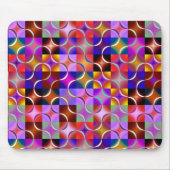 Geometric Multicolored Squares Muismat (Voorkant)