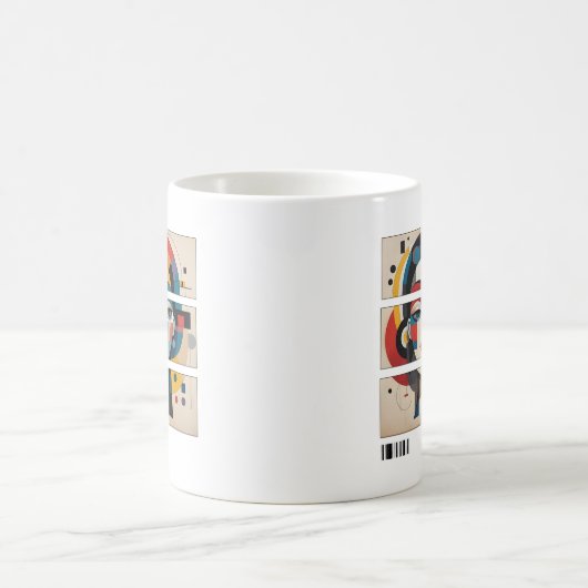 Geometric Muse – Abstract Face Mug Koffiemok (Center)
